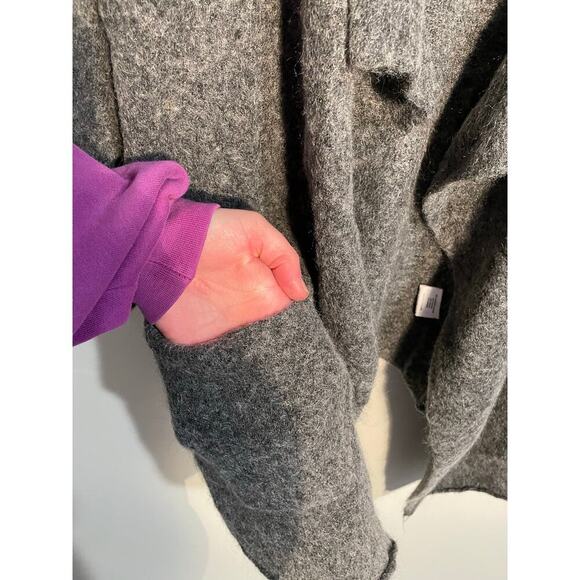 Eileen Fisher Luxurious Waterfall Front Mohair Blend Cardigan - Picture 5 of 10